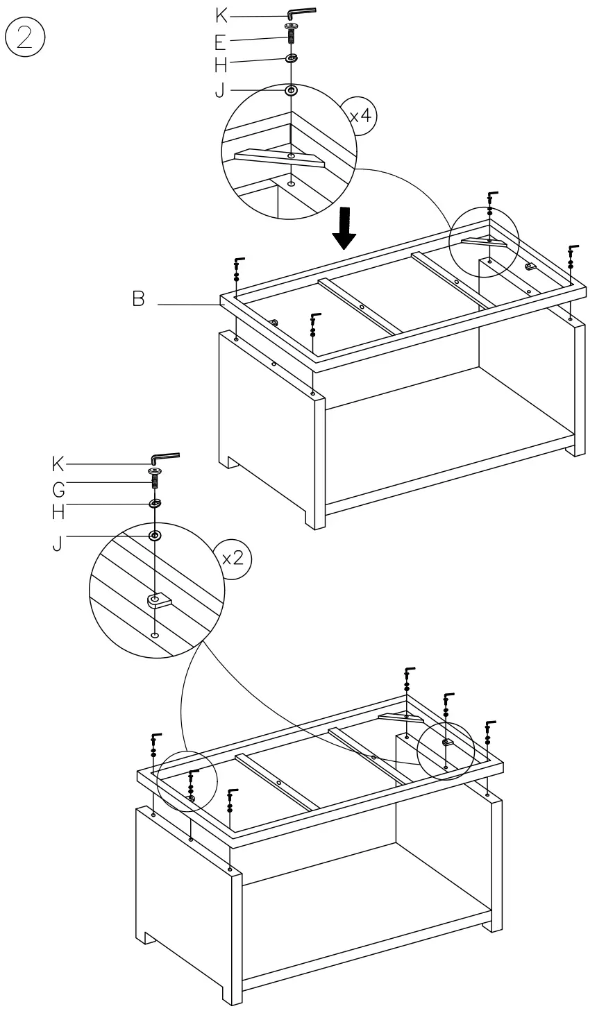 ASHLEY P440 701 Salem Beach Rectangular Cocktail Table - Fig2