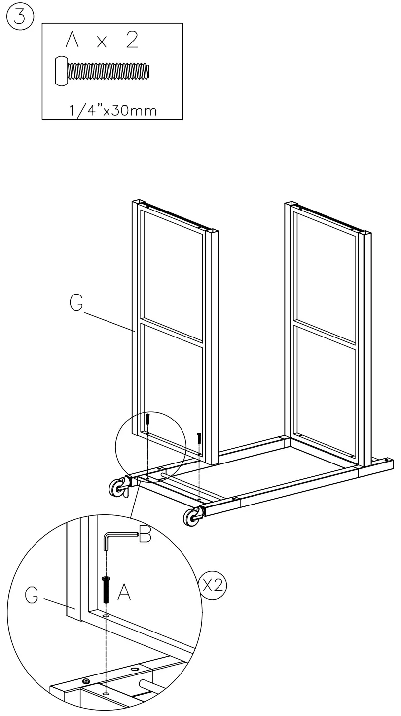 ASHLEY A4000501 Chaseton Bar Cart with Casters-fig5