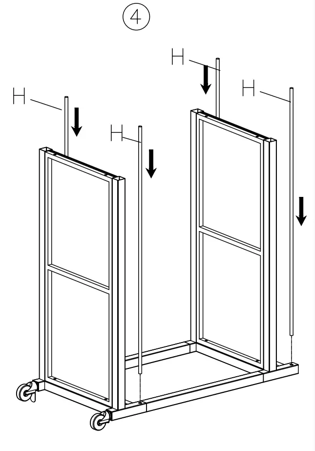 ASHLEY A4000501 Chaseton Bar Cart with Casters-fig6