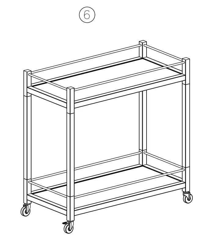 ASHLEY A4000501 Chaseton Bar Cart with Casters-fig8