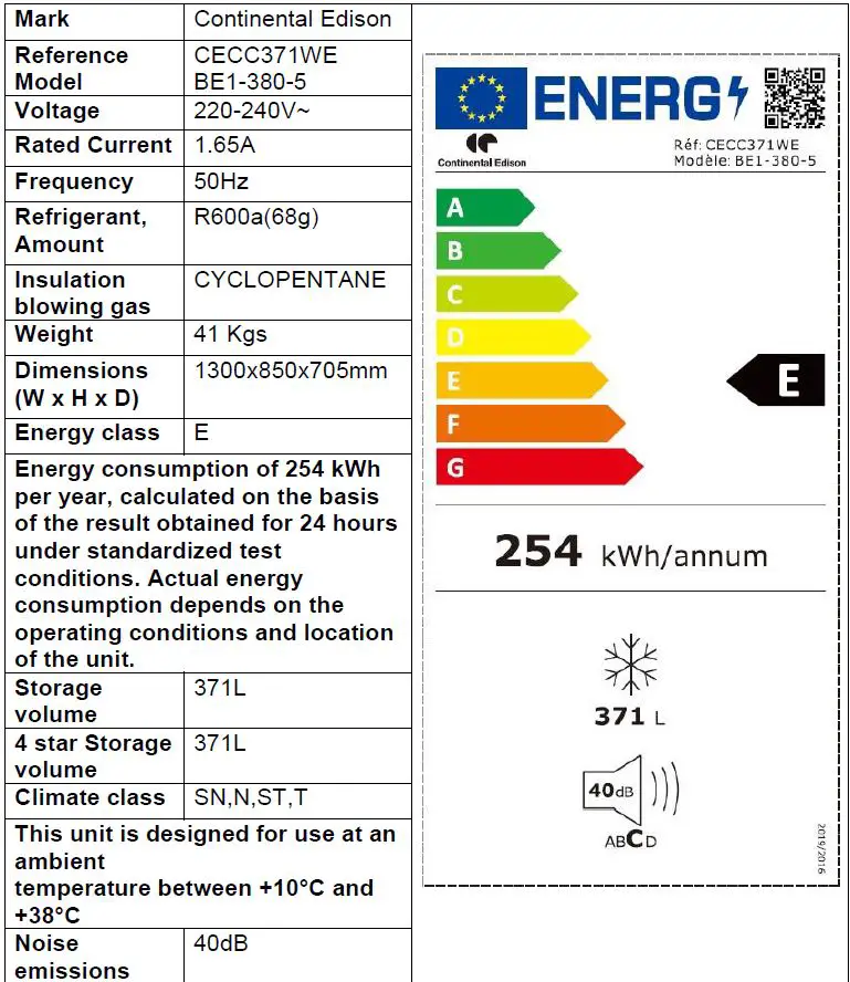 Continental-Edison-CECC287WE-Chest-Freezer-fig-3