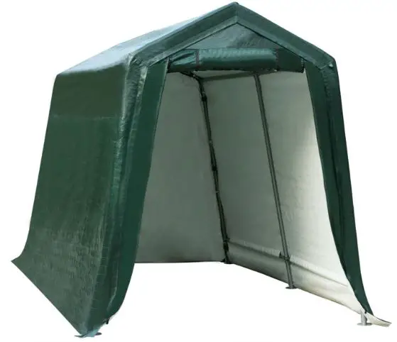 WELLFOR-AW-HPY-102-7-ft-x-12-ft-Outdoor-Carport-Shed-with-Sidewalls-and-Waterproof-Ripstop-Cover-product