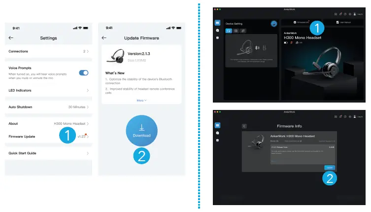 AnkerWork H300 Mono Headset 14