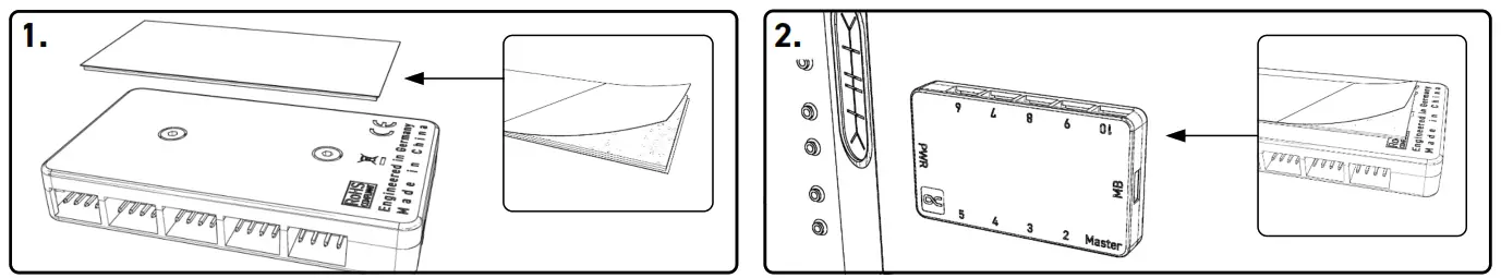 Alphacool Core 10x 4Pin PWM Splitter with SATA Power Connector - distributor