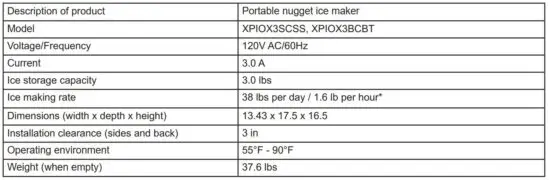 FIG 14 Ice Maker Product Specifications.JPG
