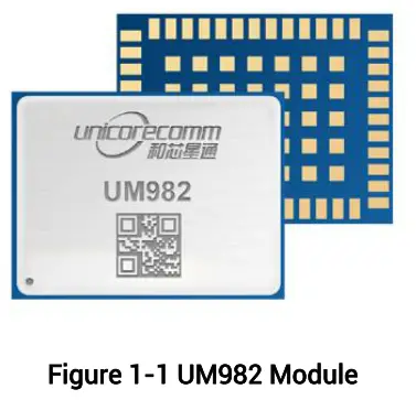 unicorecomm UM982 High Precision Positioning and Heading Module - Figure 1-1 UM982 Module