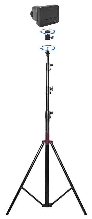 Diagram of Tripod Installation