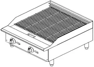 MOTAK MBR24 Gas Char Boiler with Cast Iron Grates