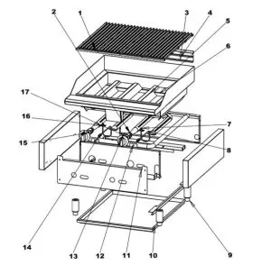 MOTAK MBR24 Gas Char Boiler with Cast Iron Grates-PARTS