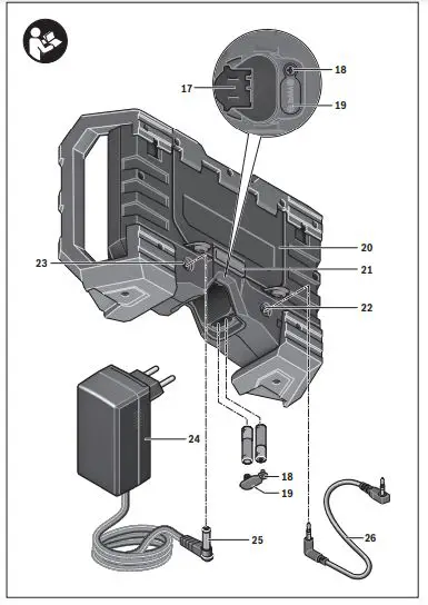 BOSCH GML 10,8 V-LI Professional Workplace radio FM fig3