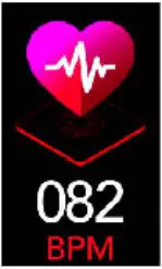 Fitness Tracker BPM Screen