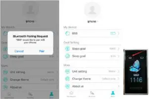 Connecting Fitness Tracker with H Band App