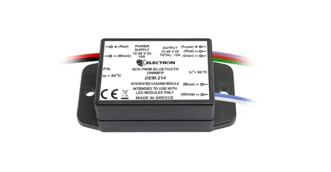 Electron Bluetooth 4 Channel Pwm Dimmer Dem.214 User Manual