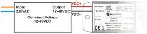 Power supply connection diagram