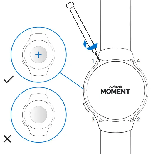 runtastic Moment Stylish Watch - battery