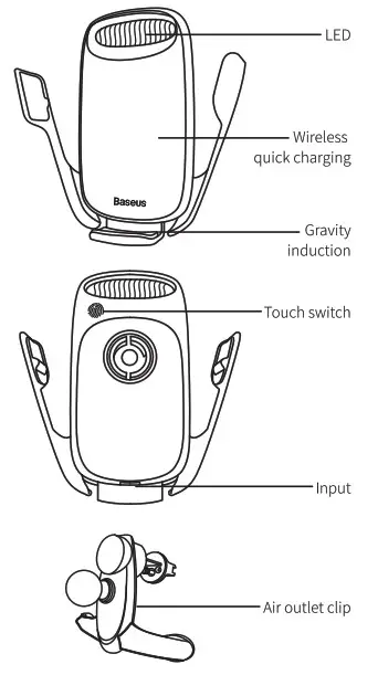 Baseus WXHW02 Milky Way Electric Bracket Wireless Charger- Information