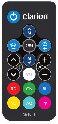 Clarion CMR-L1 RGB LED Lighting Controller with Remote - Cover