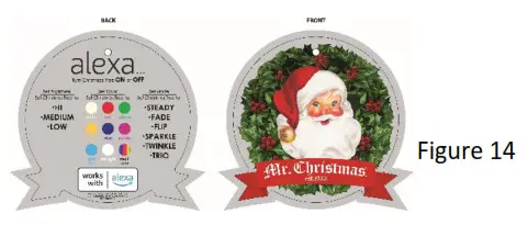 Lamues Light Enterprise 68341 RGB Light String With Bottom Controller - Change your Christmas Tree LED lighting Mode using Alexa