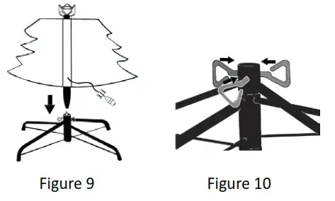 Lamues Light Enterprise 68341 RGB Light String With Bottom Controller - Step 3 A Tree Assembly
