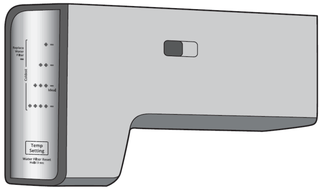 Whirlpool W11396840B Side by Side Refrigerator - mid settings