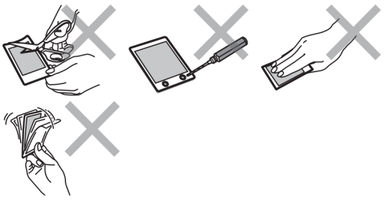 Cautions on Handling