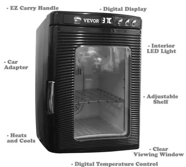 VEVOR FHQ25LHSFYQ5 60D1V1 Digital Thermoelectric Incubator