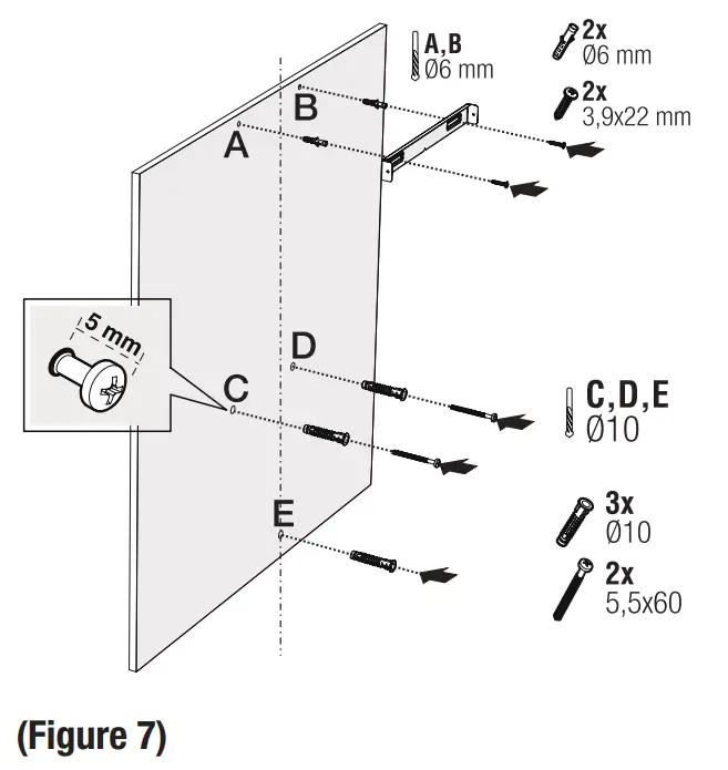 beko BHCB 63640 B 60cm Wall Mounted Hood - Figure7