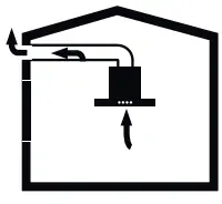 beko BHCB 63640 B 60cm Wall Mounted Hood - Vapour