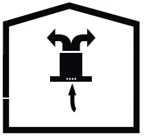 beko BHCB 63640 B 60cm Wall Mounted Hood - filter