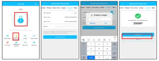 Guangzhou Lightsource Electronics H61 Smart Lock - Setting Passcode