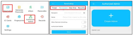 Guangzhou Lightsource Electronics H61 Smart Lock - unlock permission