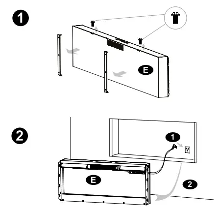 Installation in wall