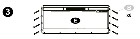 Installation in wall