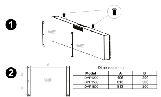 Installation on wall