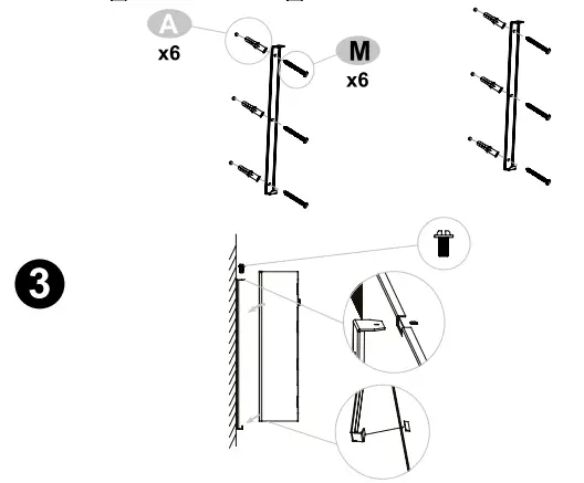 Installation on wall