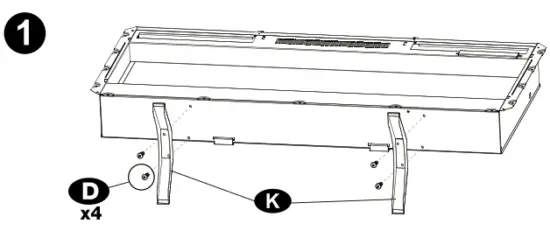 Table top installation
