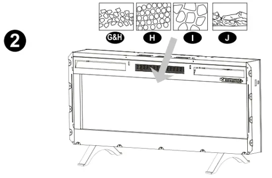 Table top installation