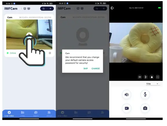 Cameras SKDIT-SXT10068 IWFCam Mini WiFi Surveillance Camera 5