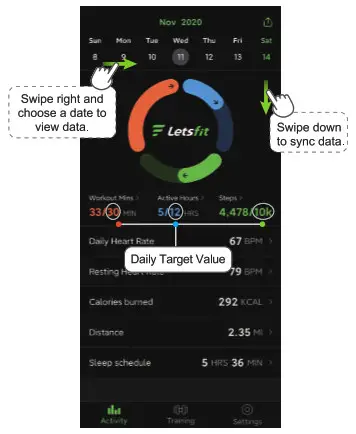 Letsfit IW1 Smart Watch Advanced Fitness and Health Tracking - App