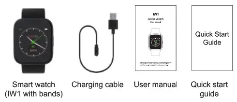 Letsfit IW1 Smart Watch Advanced Fitness and Health Tracking - Packing