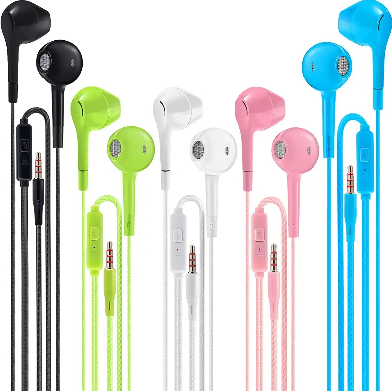 Earbuds-Headphones-with-Microphone-Pack-of-5,-Noise-Isolating-Wired-headphones-image