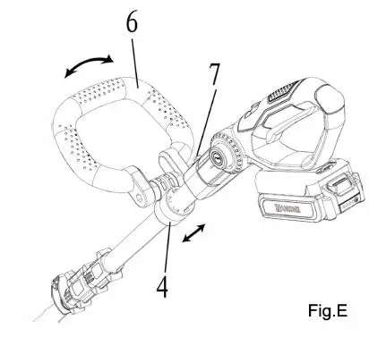 UKOKE CT38601 7.8 Inch 20V Electric Cordless Rotary Garden Tiller-fig10