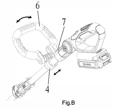 UKOKE CT38601 7.8 Inch 20V Electric Cordless Rotary Garden Tiller-fig8