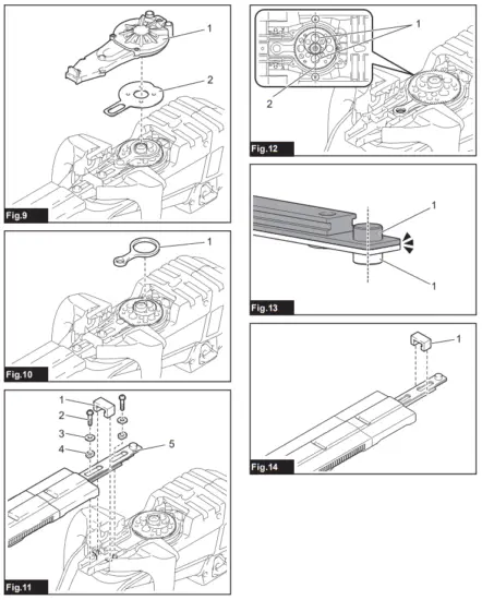 makita DUH501 Cordless Hedge Trimmer - Fig1