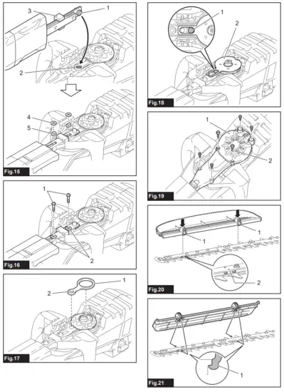 makita DUH501 Cordless Hedge Trimmer - Fig2