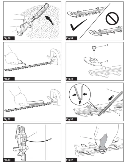 makita DUH501 Cordless Hedge Trimmer - Fig5