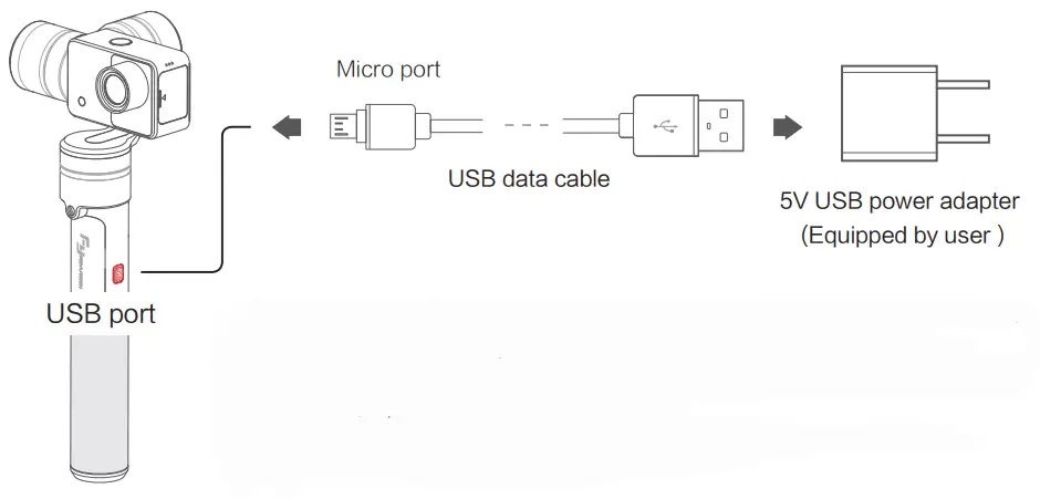 SUMMON 3-Axis Stabilized Handheld CameraFCharging mode