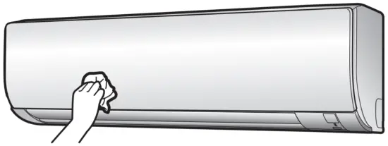 Clean the front panel