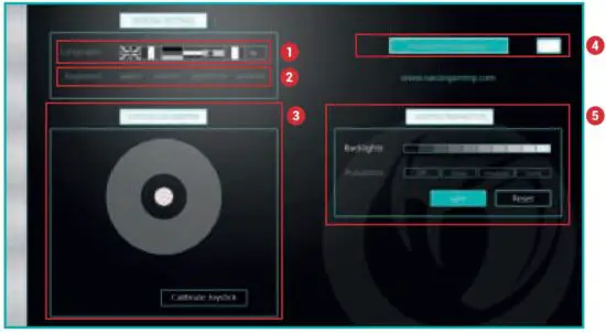 FIG 6 GENERAL SETTINGS