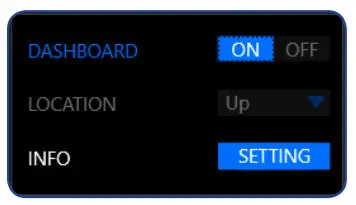 GIGABYTE M27Q 27 Inch 170Hz 1440P KVM Gaming - Dashboard Information